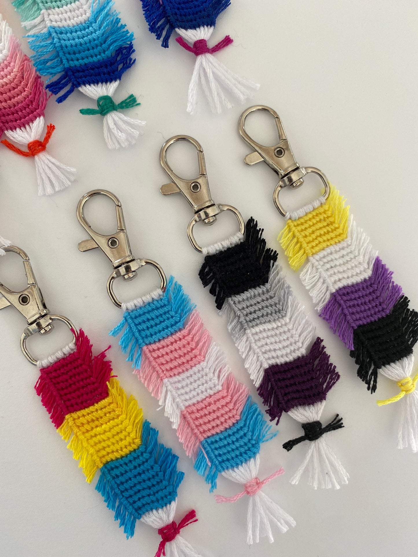 LGBTQ Pride Flag Keychains (Made to Order)