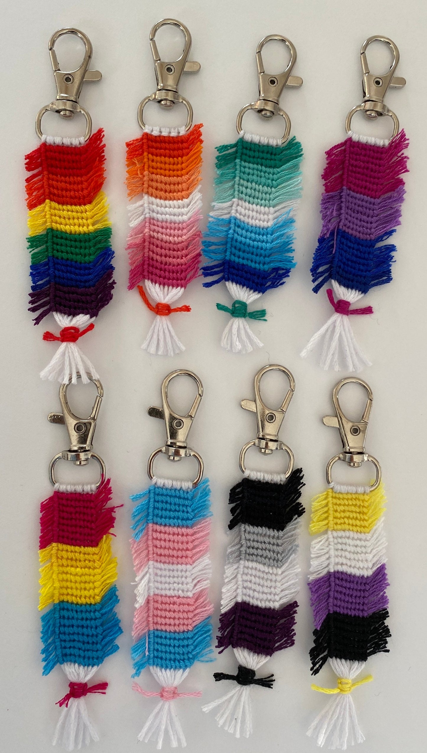LGBTQ Pride Flag Keychains (Made to Order)
