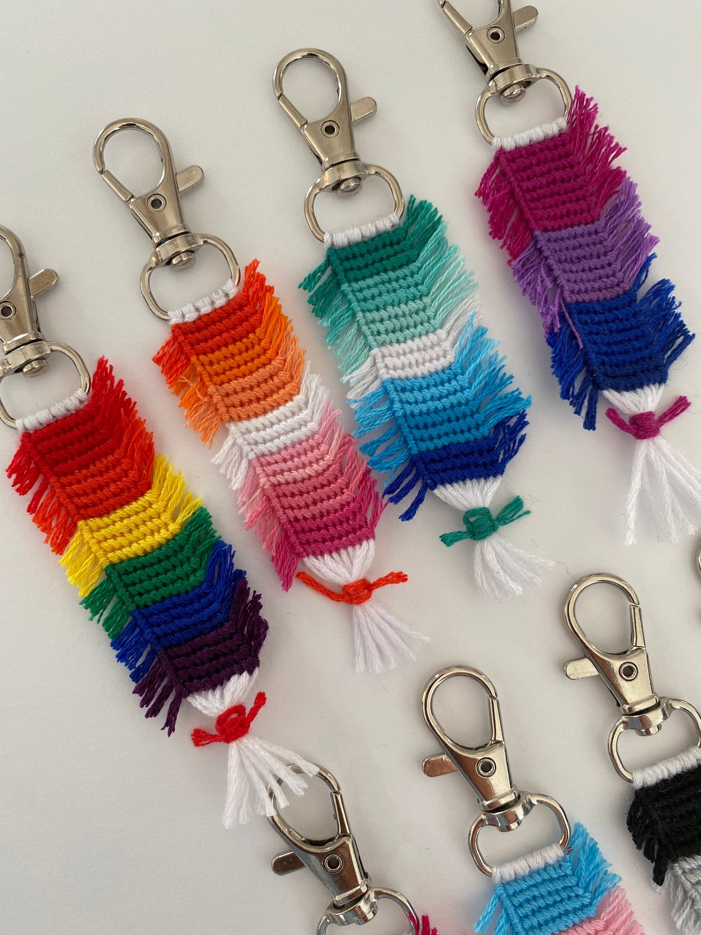 LGBTQ Pride Flag Keychains (Made to Order)