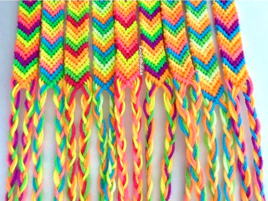 Neon Chevron Friendship Bracelets