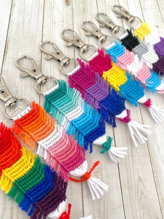 LGBTQ Pride Flag Keychains (Made to Order)