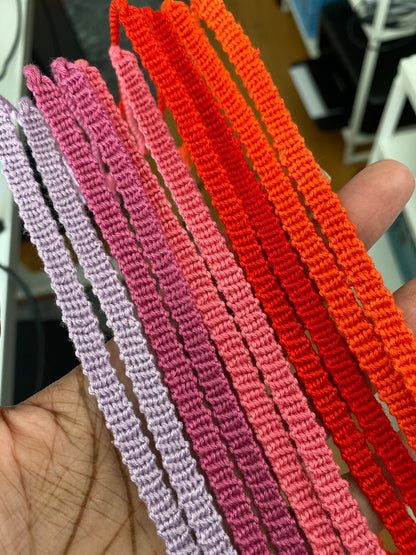 Solid Colour Friendship Bracelets (Made to Order)