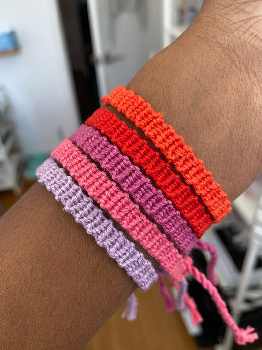 Solid Colour Friendship Bracelets (Made to Order)