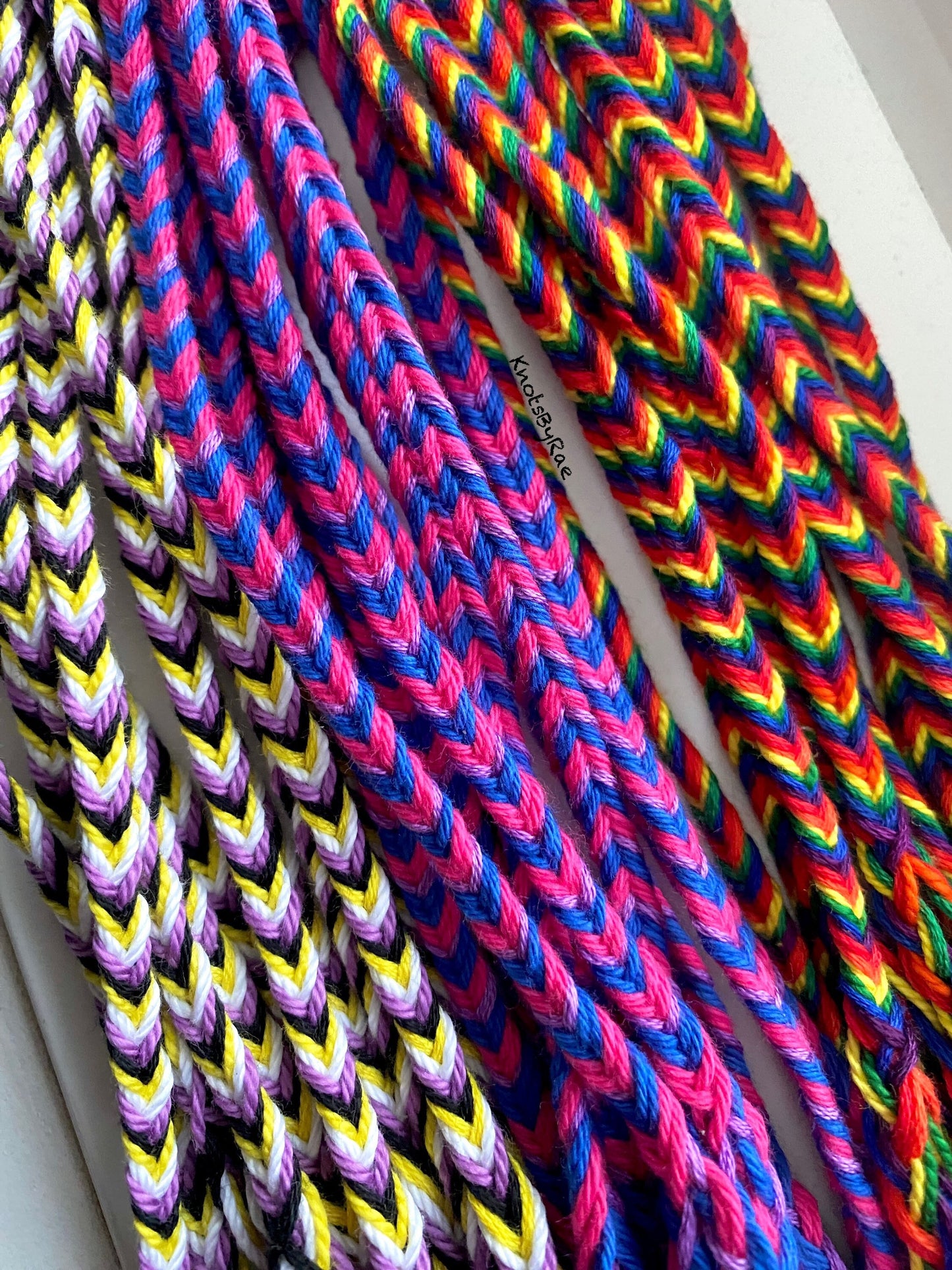 LGBTQ Pride Fishtail Friendship Bracelets (Made to Order)