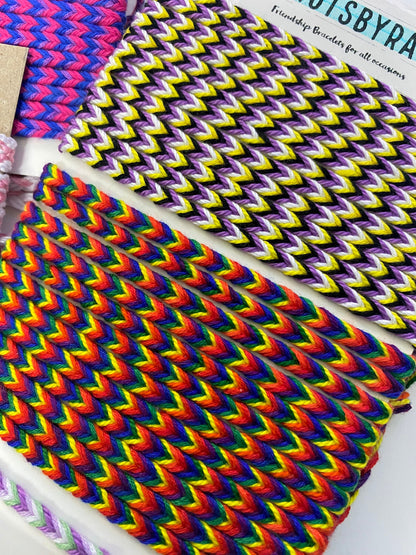 LGBTQ Pride Fishtail Friendship Bracelets (Made to Order)