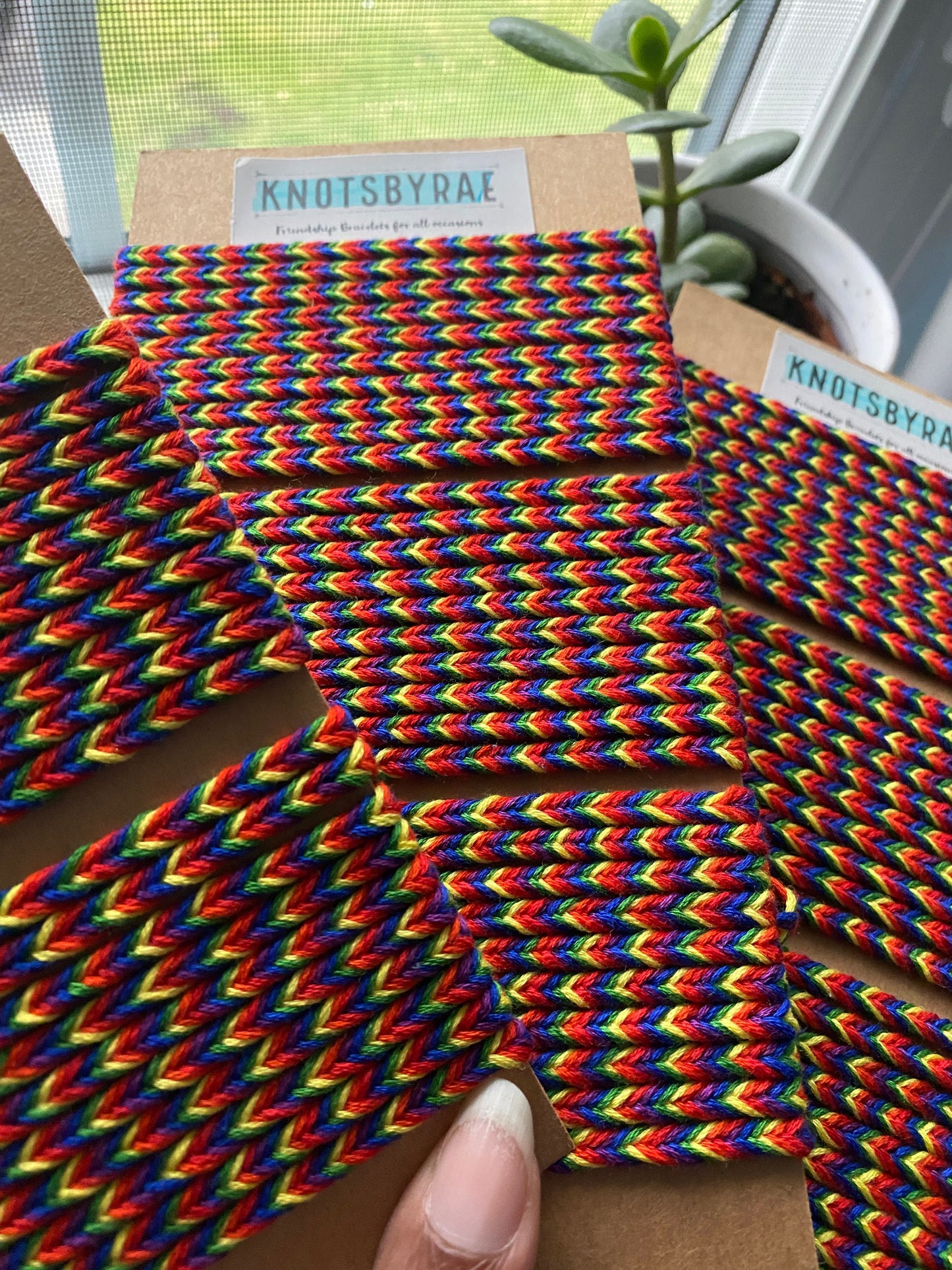 Rainbow Fishtail Friendship Bracelets (Made to Order)