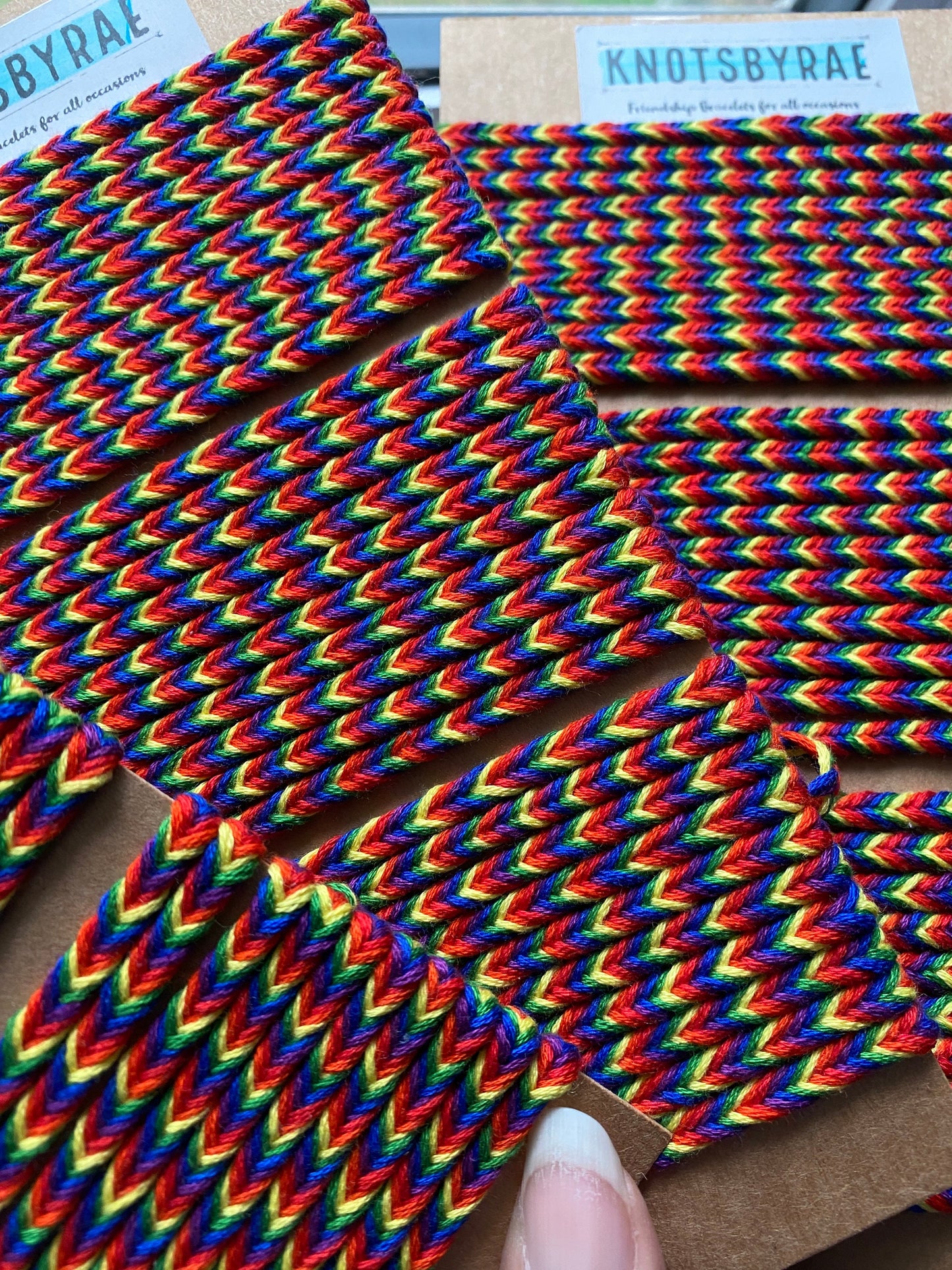 Rainbow Fishtail Friendship Bracelets (Made to Order)