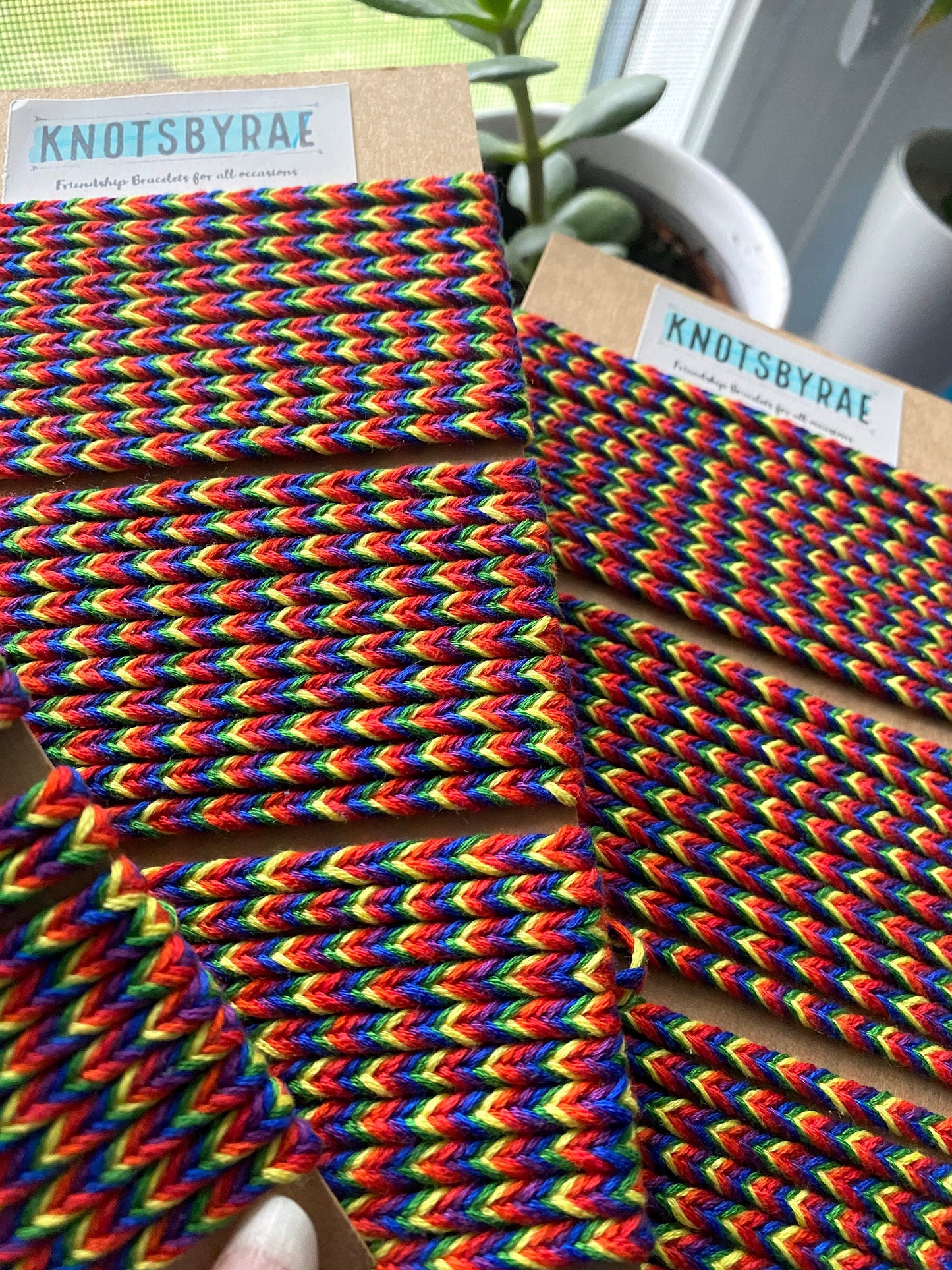 Rainbow Fishtail Friendship Bracelets (Made to Order)