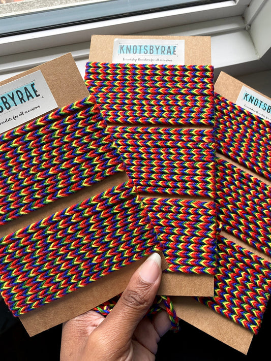 Rainbow Fishtail Friendship Bracelets (Made to Order)