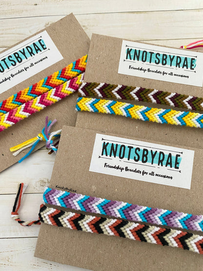 Custom Chevron Friendship Bracelets